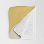 Mid Century Modern Abstract Retro Groove Pattern in Mossy Sage Olive Green Orange Mustard  Throw Blanket Gallery Image 3