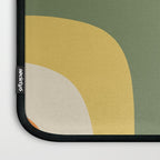 Mid Century Modern Abstract Retro Groove Pattern in Mossy Sage Olive Green Orange Mustard  Laptop Sleeve Gallery Image 3