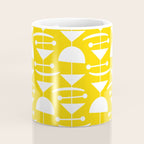 Retro Mid Century Modern Abstract Mobile 652 Yellow Coffee Mug Gallery Image 4