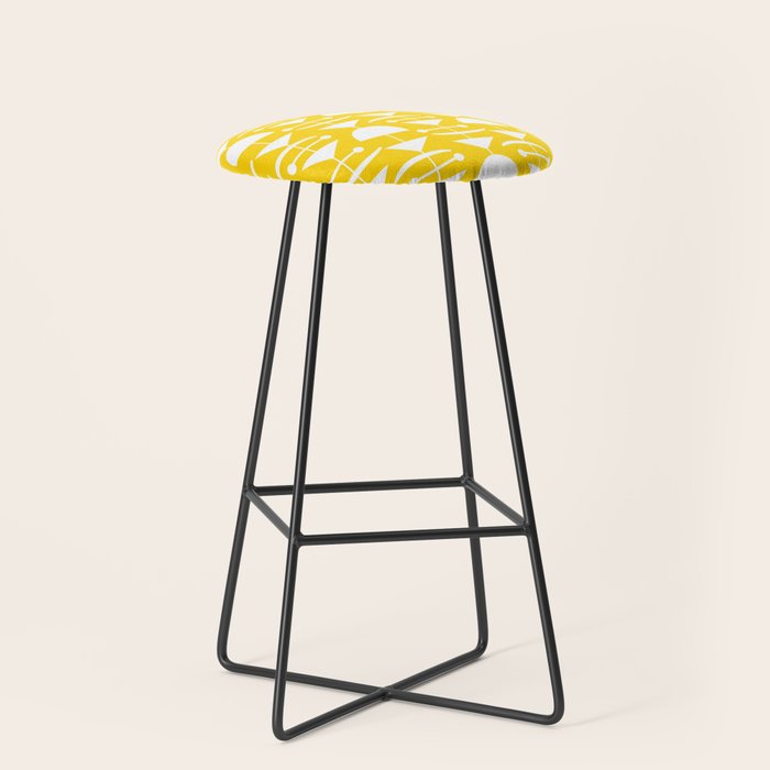 Retro Mid Century Modern Abstract Mobile 652 Yellow Stool Gallery Image 1