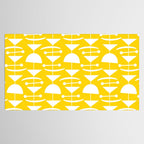 Retro Mid Century Modern Abstract Mobile 652 Yellow Tablecloth Gallery Image 2