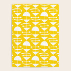 Retro Mid Century Modern Abstract Mobile 652 Yellow Poster Gallery Image 4