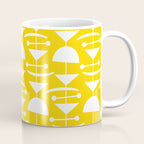 Retro Mid Century Modern Abstract Mobile 652 Yellow Coffee Mug Gallery Image 1