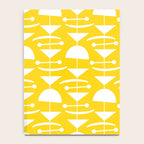 Retro Mid Century Modern Abstract Mobile 652 Yellow Notebook Gallery Image 4