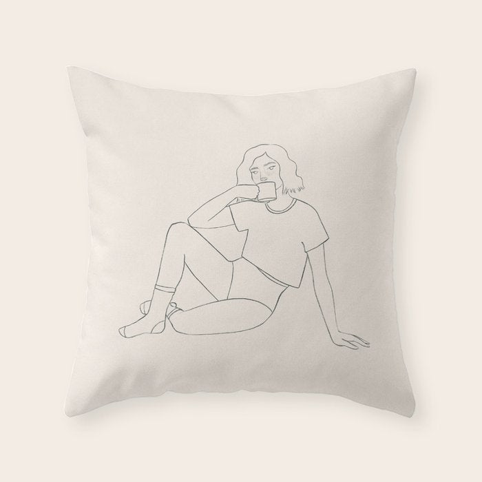 take a sip Throw Pillow Gallery Image 6
