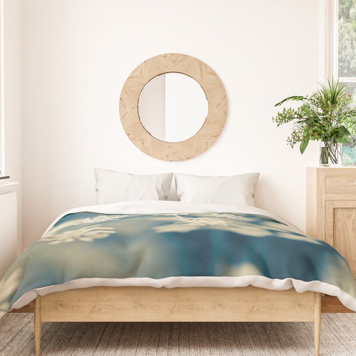 Indigo Dill Botanical Study Duvet Cover Gallery Image 3