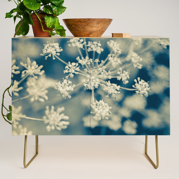 Indigo Dill Botanical Study Credenza Gallery Image 1