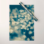 Indigo Dill Botanical Study Wrapping Paper Gallery Image 1