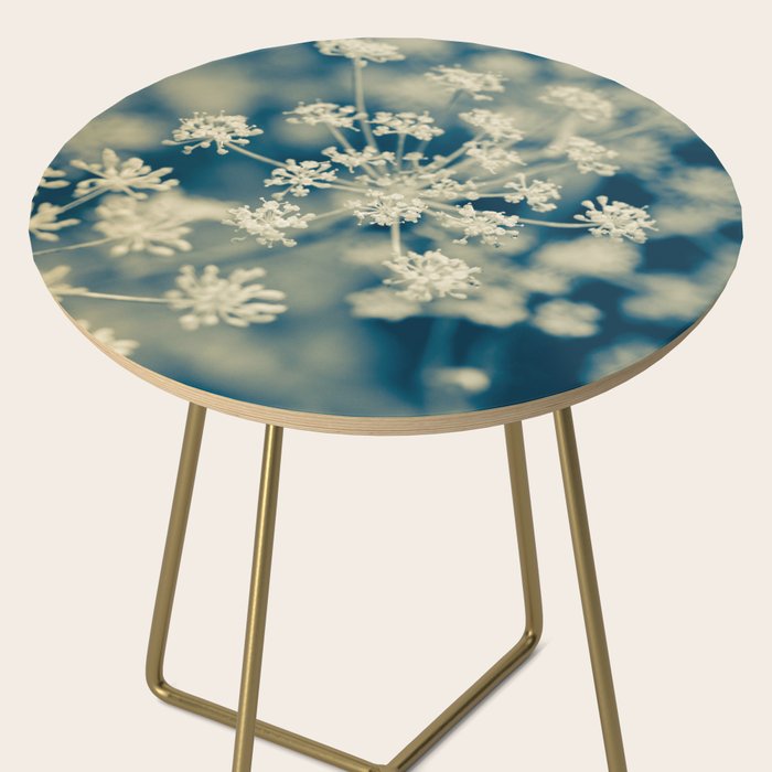 Indigo Dill Botanical Study Side Table Gallery Image 2