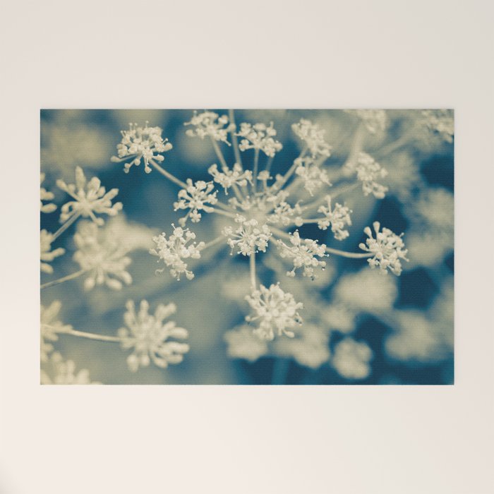 Indigo Dill Botanical Study Welcome Mat Gallery Image 1