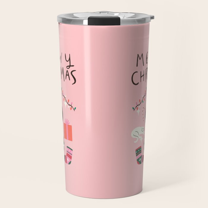 Meowy Christmas Travel Mug Gallery Image 1
