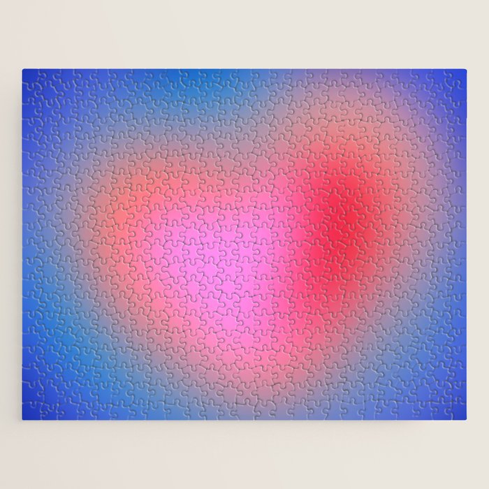 Pink aura heart Jigsaw Puzzle