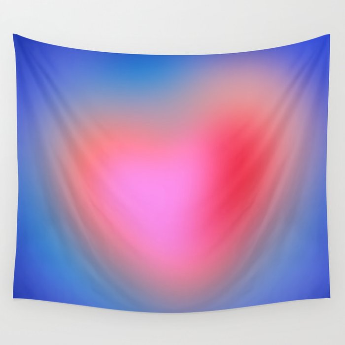 Pink aura heart Wall Tapestry Gallery Image 4