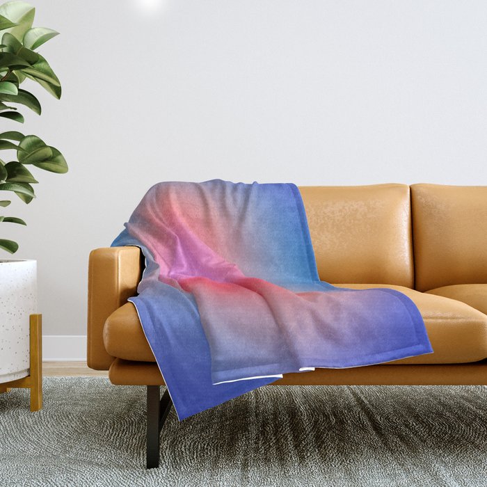 Pink aura heart Throw Blanket Gallery Image 1