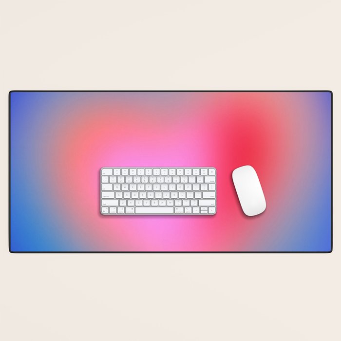 Pink aura heart Desk Mat Gallery Image 1