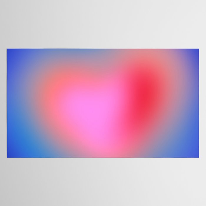 Pink aura heart Tablecloth Gallery Image 2