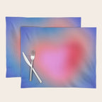 Pink aura heart Placemat Gallery Image 1