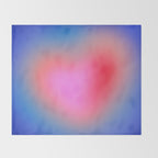Pink aura heart Throw Blanket Gallery Image 2