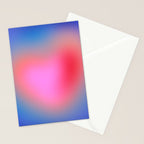 Pink aura heart Stationery Card Gallery Image 2