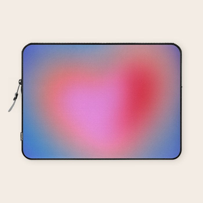 Pink aura heart Laptop Sleeve Gallery Image 1