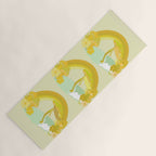 Mushy mushroom longboard surf retro floral daydreams by surfy birdy Yoga Mat Gallery Image 1