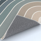 Gradient Arch XXVIII Earthy Blue Mid Century Modern Rainbow Rug Gallery Image 4