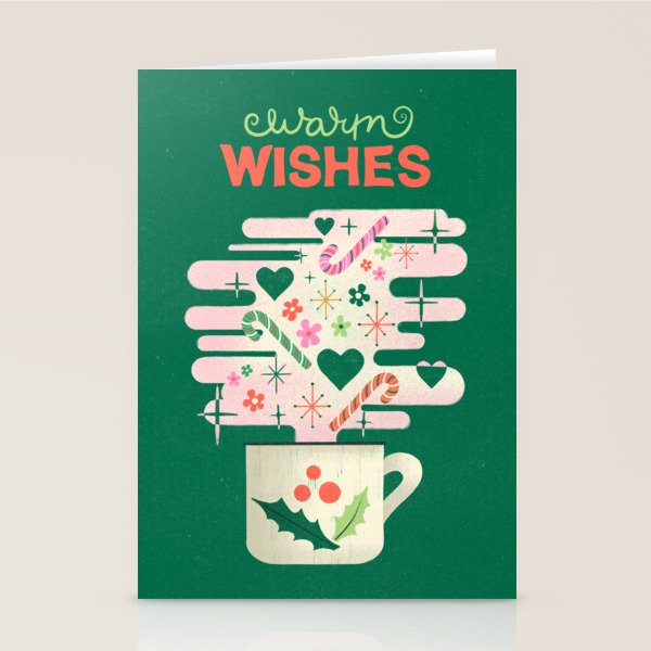 A Cup of Cheer - Warm Wishes Festive Holiday Mug Stationery Card Gallery Image 2