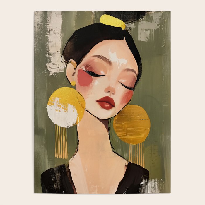 Golden Silence Modern Muse Poster Gallery Image 1
