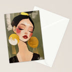 Golden Silence Modern Muse Stationery Card Gallery Image 2