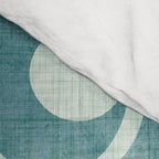 Vintage Waves Tropical Teal Geometric Pattern Comforter Gallery Image 4