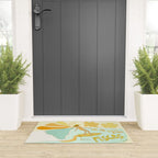 Pisces surf zodiac // retro art by surfy birdy Welcome Mat Gallery Image 3
