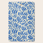 Abstract blue nature leaf shape art pattern Cutting Board Gallery Image 1