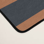 Perpendicular Lines terracota and blue Desk Mat Gallery Image 4