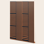 Perpendicular Lines terracota and blue Wallpaper Gallery Image 2