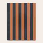 Perpendicular Lines terracota and blue Notebook Gallery Image 4