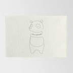 Love Yourself Panda Rug Gallery Image 2
