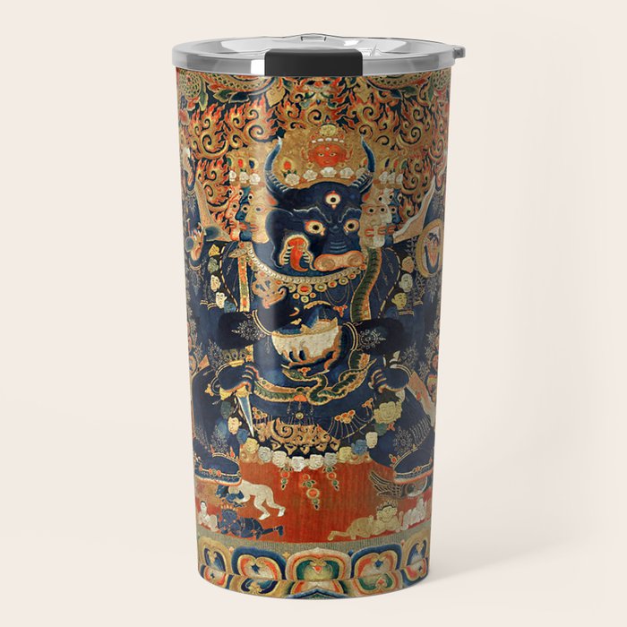 Tantric Buddhist Vajrabhairava Deity 2 Travel Mug Gallery Image 1