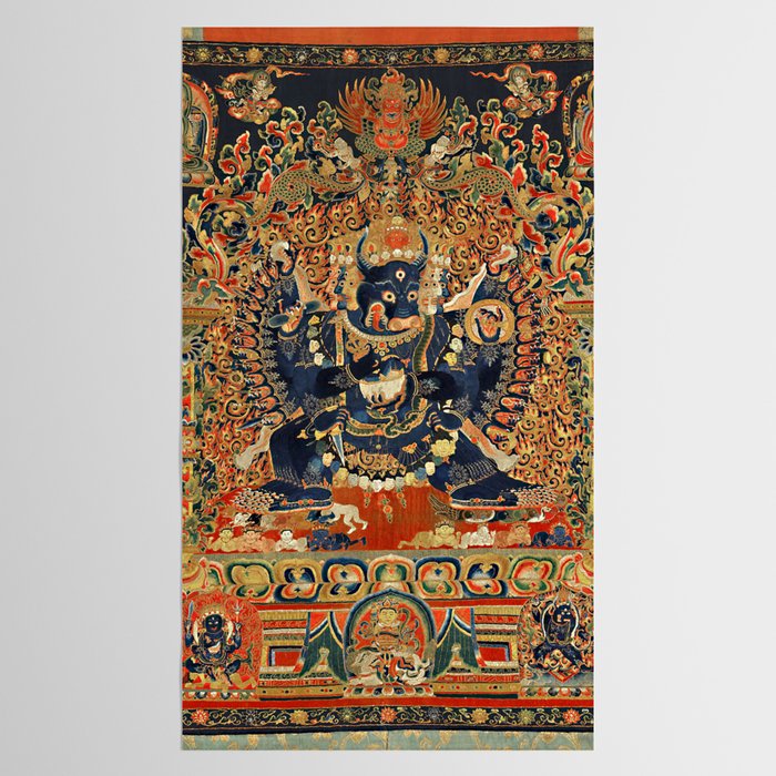 Tantric Buddhist Vajrabhairava Deity 2 Tablecloth Gallery Image 2