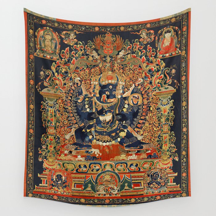 Tantric Buddhist Vajrabhairava Deity 2 Wall Tapestry Gallery Image 4