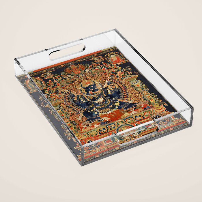 Tantric Buddhist Vajrabhairava Deity 2 Acrylic Tray Gallery Image 1