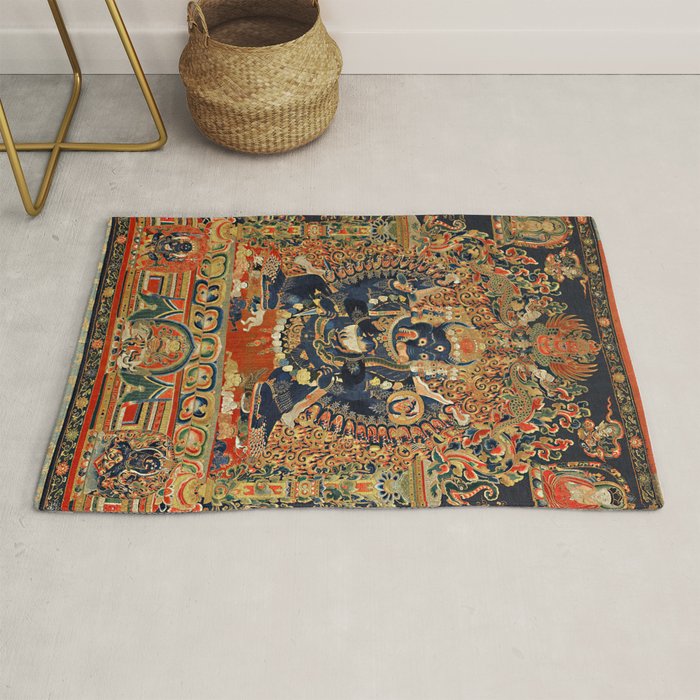 Tantric Buddhist Vajrabhairava Deity 2 Rug Gallery Image 1