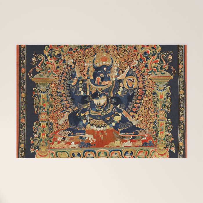 Tantric Buddhist Vajrabhairava Deity 2 Welcome Mat Gallery Image 1