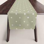 Sparkles Sage Green Table Runner Gallery Image 1