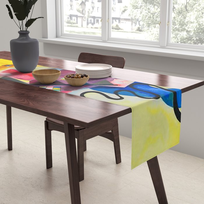 Wassily Kandinsky Yellow Red Blue Table Runner Gallery Image 2