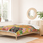 Maximalist Jungle Tiger Cheetah Leopard and Jaguar Duvet Cover Gallery Image 2