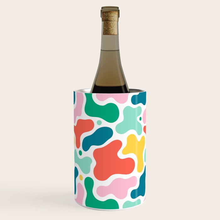 Colorful abstract art shape pattern Wine Chiller Gallery Image 1