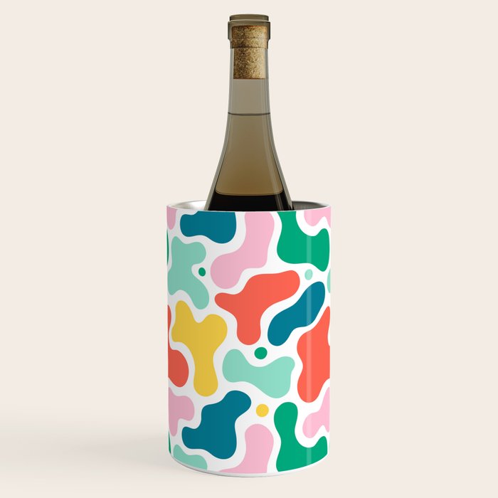 Colorful abstract art shape pattern Wine Chiller Gallery Image 3