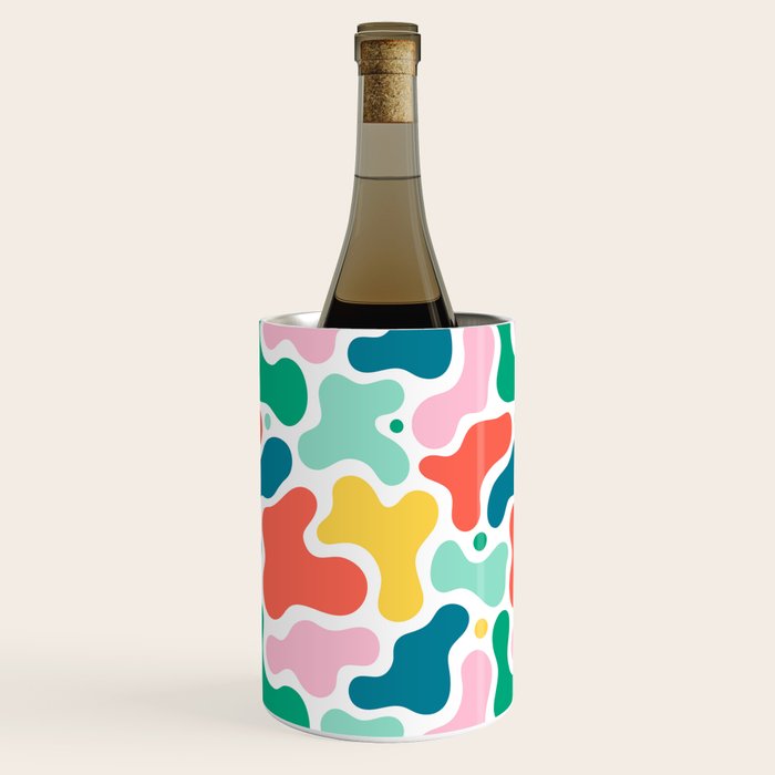 Colorful abstract art shape pattern Wine Chiller Gallery Image 2