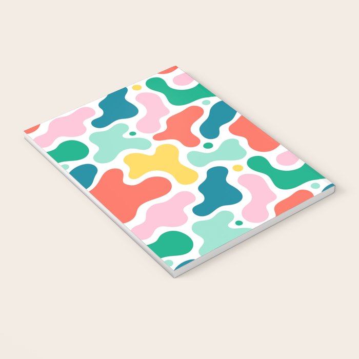 Colorful abstract art shape pattern Notebook Gallery Image 3