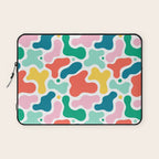 Colorful abstract art shape pattern Laptop Sleeve Gallery Image 1